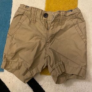 Tan cargo shorts